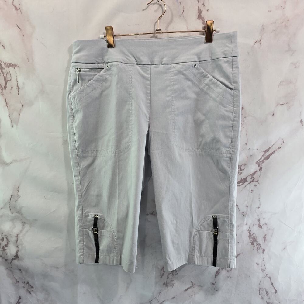 Jamie Sadock Shorts Womens 14 Gray Golf Bermuda Long High Rise 14 Inch Modest